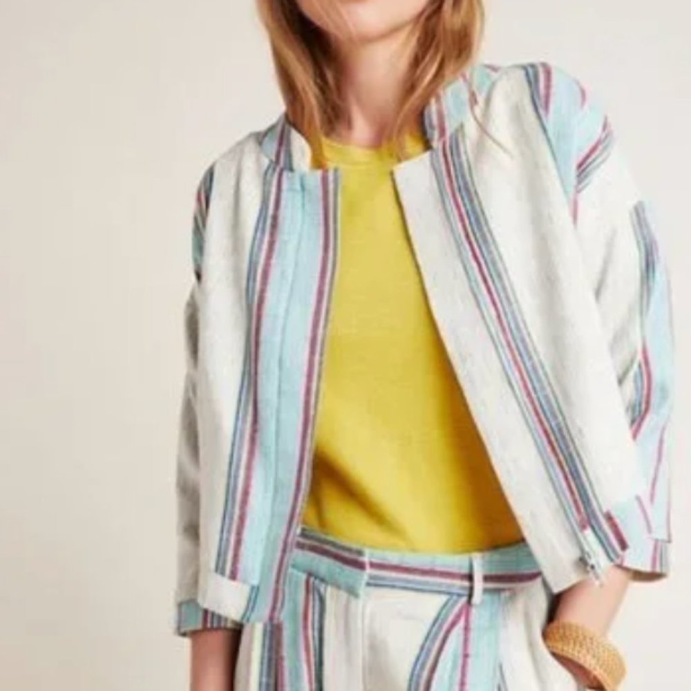 Anthropologie dRA Los Angeles Striped Baja Jacket